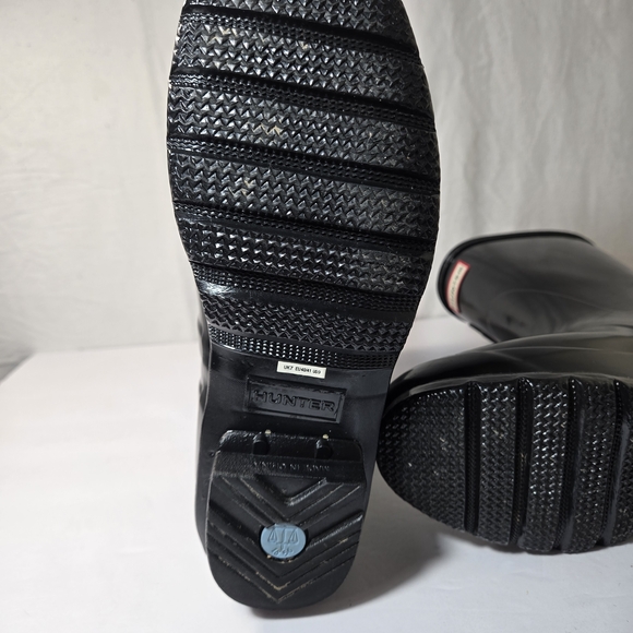 Hunter Black Rain Boots Size 9 - Picture 9 of 15